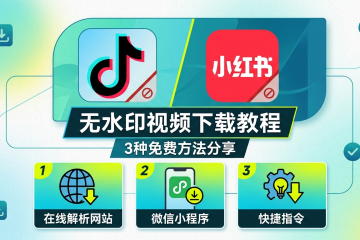 抖音/小红书无水印视频下载教程：3种免费方法分享