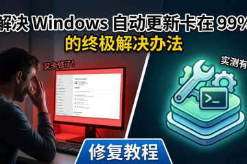 解决 Windows 自动更新卡在 99% 的解决办法