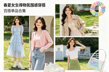 女生春夏得物氛围感穿搭 百搭单品合集