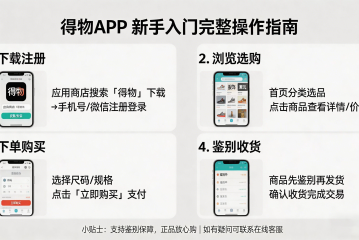 得物 App 使用教程 新手入门完整操作指南
