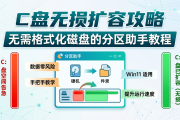 C盘无损扩容攻略：无需格式化磁盘的分区助手教程