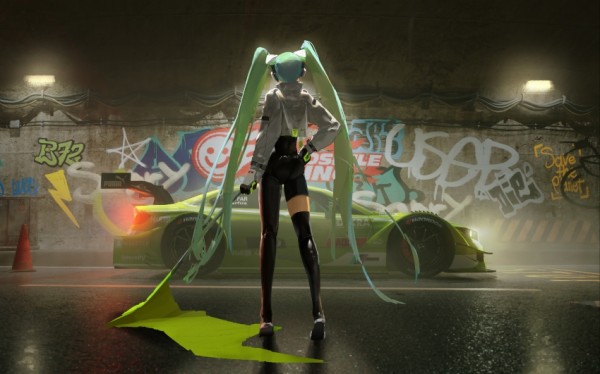 初音未来赛车4k壁纸