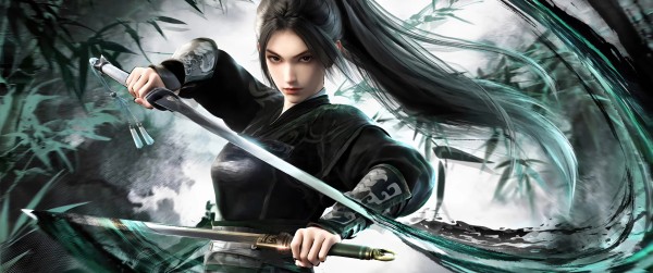 古风武侠女剑客高清4K壁纸